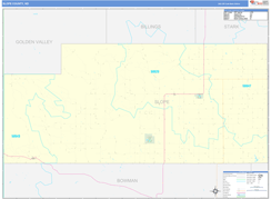 Slope County, ND Digital Map Basic Style