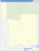 Smith County, MS Digital Map Basic Style