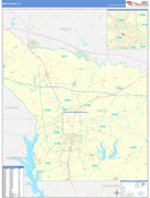 Smith County, TX Digital Map Basic Style