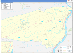 Snyder County, PA Digital Map Basic Style