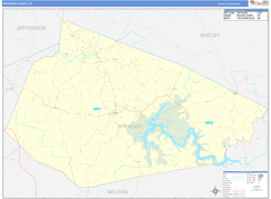 Spencer County, KY Digital Map Basic Style