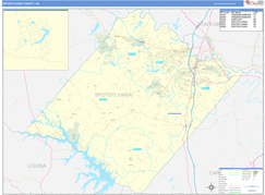 Spotsylvania County, VA Digital Map Basic Style