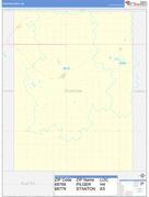 Stanton County, NE Digital Map Basic Style