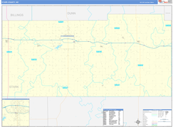 Stark County, ND Digital Map Basic Style