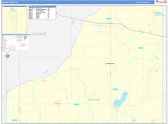 Starke County, IN Digital Map Basic Style