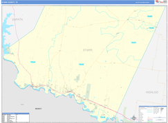 Starr County, TX Digital Map Basic Style