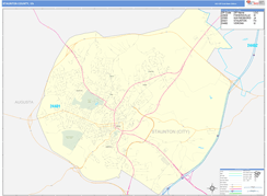 Staunton County, VA Digital Map Basic Style