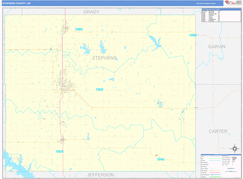 Stephens County, OK Digital Map Basic Style