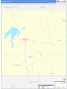 Stephens County, TX Digital Map Basic Style