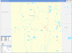 Stevens County, MN Digital Map Basic Style