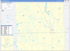 Stutsman County, ND Digital Map Basic Style