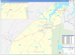 Suffolk County, VA Digital Map Basic Style