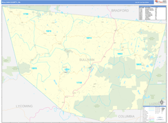Sullivan County, PA Digital Map Basic Style