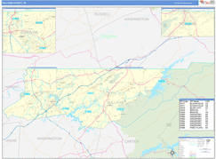 Sullivan County, TN Digital Map Basic Style