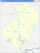 Summers County, WV Digital Map Basic Style