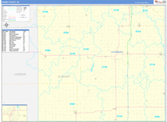Sumner County, KS Digital Map Basic Style