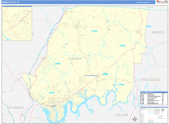 Sumner County, TN Digital Map Basic Style