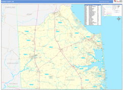 Sussex County, DE Digital Map Basic Style