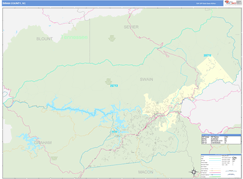 Swain County, NC Digital Map Basic Style