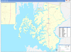 Talbot County, MD Digital Map Basic Style