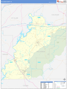 Talladega County, AL Digital Map Basic Style