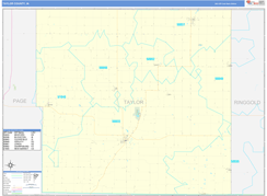 Taylor County, IA Digital Map Basic Style