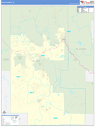 Teller County, CO Digital Map Basic Style