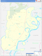 Tensas Parish (County), LA Digital Map Basic Style