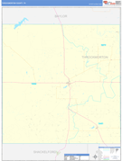 Throckmorton County, TX Digital Map Basic Style