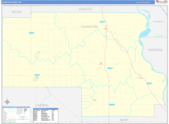 Thurston County, NE Digital Map Basic Style