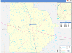 Tift County, GA Digital Map Basic Style