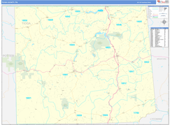 Tioga County, PA Digital Map Basic Style