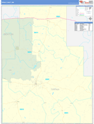 Tippah County, MS Digital Map Basic Style