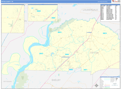 Tipton County, TN Digital Map Basic Style