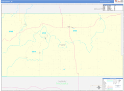 Todd County, SD Digital Map Basic Style