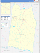 Toombs County, GA Digital Map Basic Style