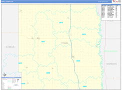 Traill County, ND Digital Map Basic Style