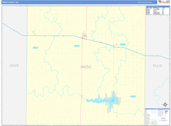 Trego County, KS Digital Map Basic Style