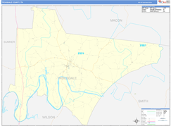 Trousdale County, TN Digital Map Basic Style