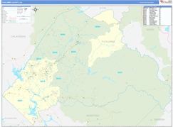 Tuolumne County, CA Digital Map Basic Style