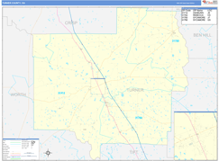 Turner County, GA Digital Map Basic Style