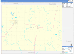 Union County, IA Digital Map Basic Style