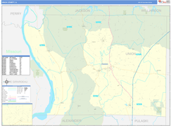 Union County, IL Digital Map Basic Style