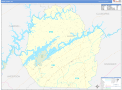 Union County, TN Digital Map Basic Style