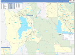 Utah County, UT Digital Map Basic Style