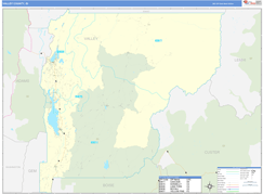 Valley County, ID Digital Map Basic Style