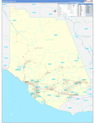 Ventura County, CA Digital Map Basic Style