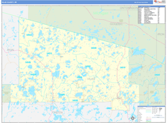 Vilas County, WI Digital Map Basic Style