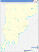 Wabash County, IL Digital Map Basic Style