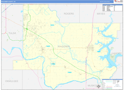 Wagoner County, OK Digital Map Basic Style